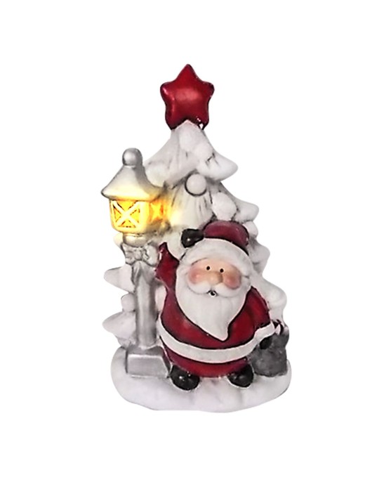 Κεραμεικός αγ. Βασίλης Δεντράκι με LED 23x14.5x12.5cm Xmasfest 1132263