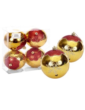 Μπάλα Νιφάδες πακ=4τεμ φ10 ø10cm Xmasfest 1132303