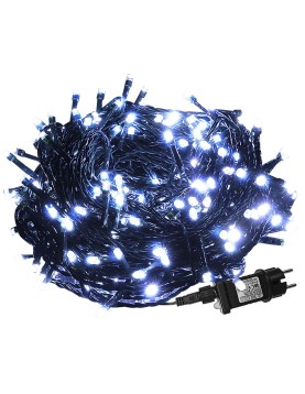 180 Λαμπάκια LED Λευκό Ψυχρό σε Σειρά με Προγράμματα IP44 12m Xmasfest 1132591