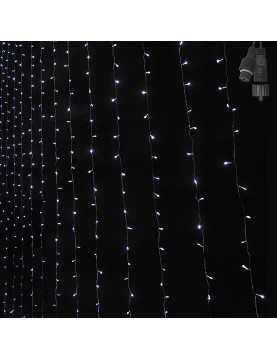 100 led Λευκά Εξωτερικά Κουρτίνα-Επέκταση l. V. (δεν Περιέχεται ο Μετασχηματιστής) Xmasfest 1132594