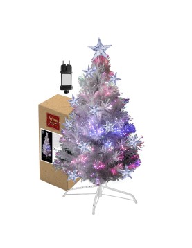 Δέντρο Λευκό Οπτικές Ίνες LED 90cm Xmasfest 1132644