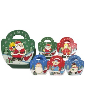 Καλαθάκι με Χερούλι Ξύλινο 11x10x5,5cm Xmasfest 1132696