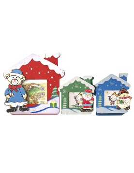 Σπιτάκι με Καμινάδα για Φωτογραφία 11x11x5cm Xmasfest 1132697