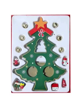 Δέντρο-Ξύλινα Στολίδια σετ=12 τεμ 22x18cm Xmasfest 1132698