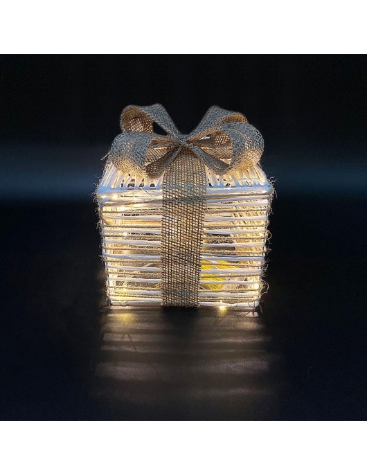 Κουτί Δώρου Διακοσμητικό με φως 15cm Xmasfest 1132850