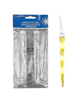 Σταλακτίτες Μπαταρίας πακ=2τεμ 16cm Xmasfest 1132893