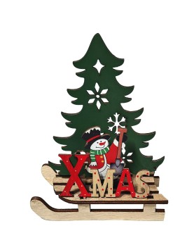 Παράσταση Χριστουγεννιάτικη Ξύλινη 16x11cm Xmasfest 1132951