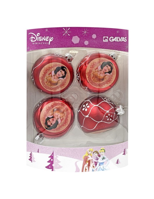 Μπάλες Princess πακ=4 τεμ φ7.5cm ø7,5cm Disney