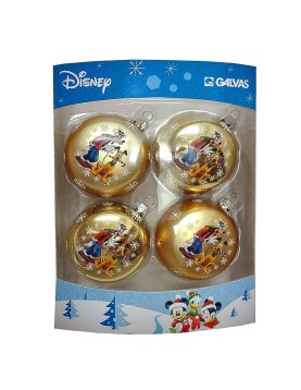 Μπάλες Mickey &amp; Friends πακ=4 τεμ φ7.5cm ø7,5cm Disney