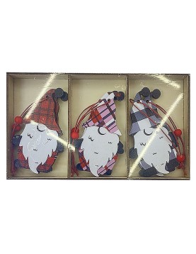 Στολίδια Ξύλινοι Άγιοι 6τεμ σε Display Κουτί=18x10cm, Στολίδι= ~8,5x5cm Xmasfest 1133161