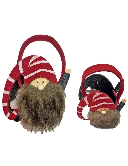 Καλάθι Τσόχινο Άγιος Νάνος Μούσι 15x11x5,5cm Xmasfest 1133171