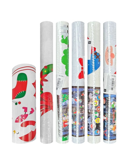 Αυτοκόλλητο Ρολό Βιτρίνας Έγχρωμο 50x35cm Xmasfest 1133178