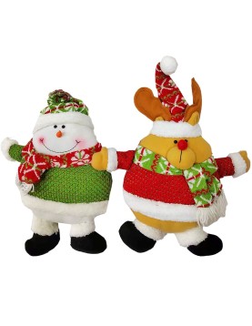 Μαξιλάρι Xmas Τάρανδος-Χιονάνθρωπος-Άγιος 45x30cm Xmasfest 1133254