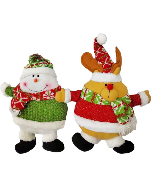 Μαξιλάρι Xmas Τάρανδος-Χιονάνθρωπος-Άγιος 45x30cm Xmasfest 1133254