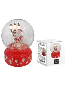 Φανάρι Χιονόμπαλα με 4 Λειτουργίες 18x ø14cm Xmasfest 1133332