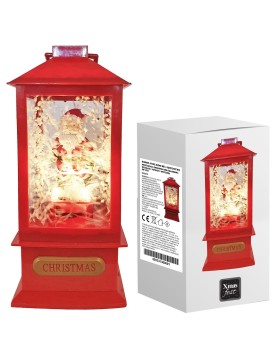 Φανάρι Άγιος-Χιόνι με 3 Λειτουργίες 20x9x9cm Xmasfest 1133333