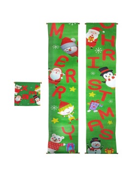 Κρεμαστό Merry Christmas σετ=3τεμ 150x25cm Xmasfest 1133353