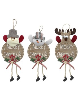 Στολίδι Ξύλινο Merry Christmas 30x14cm Xmasfest 1133406