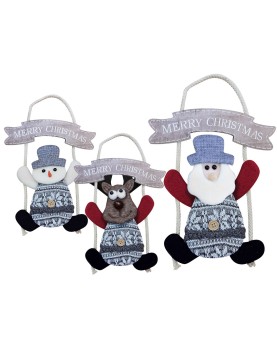 Φιγούρα Κρεμαστή Xmas με Σχοινί 23x19cm Xmasfest 1133407