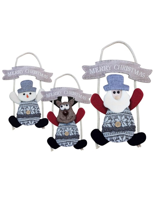 Φιγούρα Κρεμαστή Xmas με Σχοινί 23x19cm Xmasfest 1133407