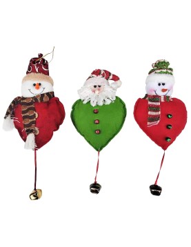 Στολίδι Κρεμαστό Άγιος-Χιονάνθρωπος 33cm Xmasfest 1133423