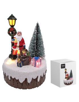 Παράσταση Άγιος με Φανάρι &amp; Δέντρο 12cm Xmasfest 1133483