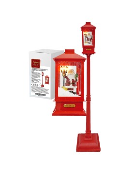 Φανάρι Επιδαπέδιο με Χιόνι και 4 Λειτουργίες 156x32x32cm Xmasfest 1133485