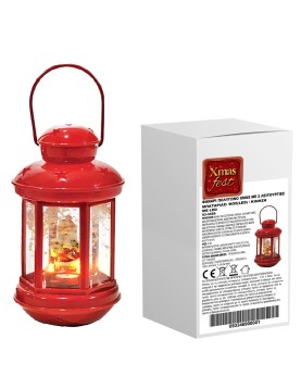 Φανάρι Πολύγωνο Xmas με 2 Λειτουργίες 18x10x10cm Xmasfest 1133489