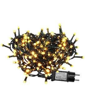 510 Λαμπάκια LED Λευκό Θερμό σε Σειρά με Προγράμματα IP44 28,5m Xmasfest 1133493