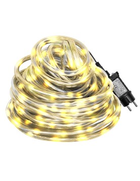 Φωτοσωλήνας 400 LED 20m Λευκός Θερμός με Προγράμματα IP44 Φ11mm 20m (+3m Extra Καλώδιο) Xmasfest 1133513