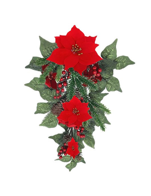 Δάκρυ με Χριστουγεννιάτικη Διακόσμηση Αλεξανδρινά 72cm Xmasfest 1133518