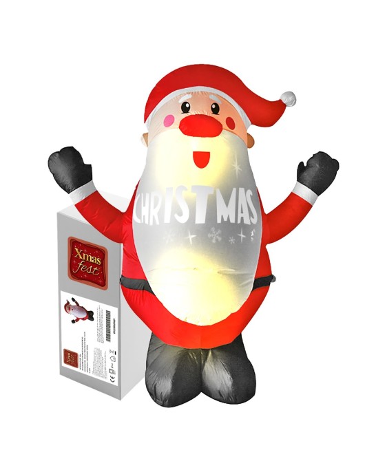 Άγιος 1,8m Φουσκώνει-Ηλεκτρικός με Προτζέκτορα Ip44 Xmasfest 1133529