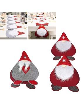 Runner Διακόσμησης Τραπεζιού με 6 Gnome Άγιους 180x33cm Xmasfest 1133633