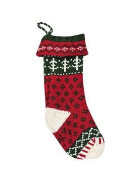 Μπότα-Κάλτσα Δώρων Χριστουγεννιάτικη Μάλλινη 48x14cm Xmasfest 1133694