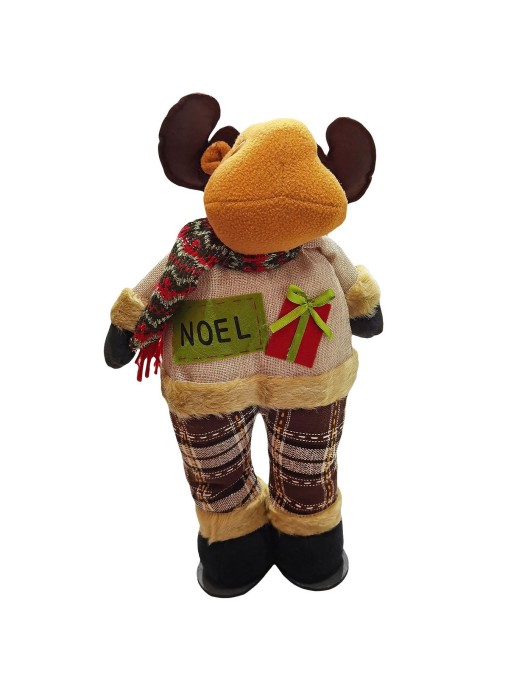 Τάρανδος Όρθιος Πάνινος με Κασκόλ 47x18cm Xmasfest 1133727