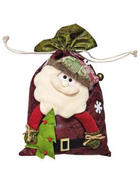Σάκος Άγιος Βασίλης με Κουδούνι 55x35cm Xmasfest 1133731