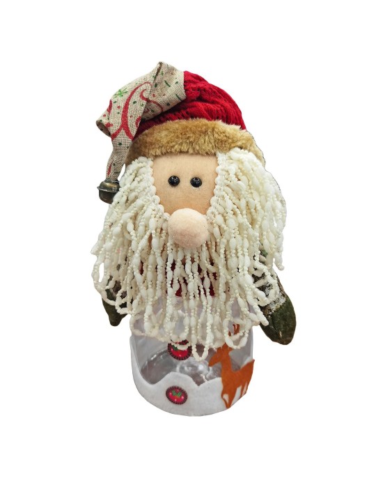 Άγιος Φιγούρα με Βάζο Γλυκών 25x9cm Xmasfest 1133732