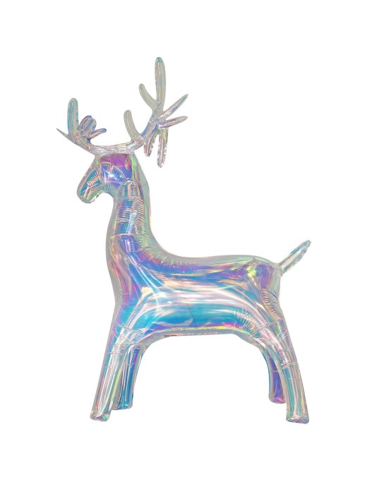 Φουσκωτός Τάρανδος Ιριδίζον 88x58cm Xmasfest 1133740