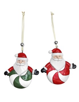 Στολίδι Polyresin Άγιος σε Τροχό 7,5cm Xmasfest 1133750