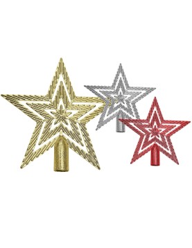Κορυφή Δέντρου Άστρο Τριπλό 18cm Xmasfest 1133774
