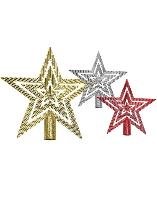Κορυφή Δέντρου Άστρο Τριπλό 18cm Xmasfest 1133774