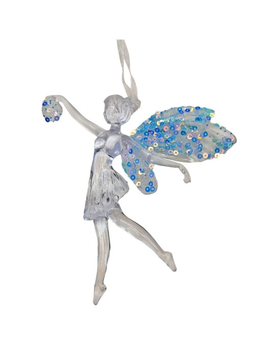 Στολίδι Ακρυλικό Νεράιδα 12x11cm Xmasfest 1133778