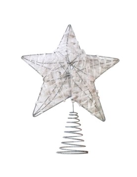 Κορυφή Δέντρου Άστρο Λευκό Μεταλλικό 23x20cm Xmasfest 1133790