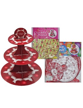 Βάση για Cupcake Xmas Τριώροφη 35 xø30cm Xmasfest 1133815