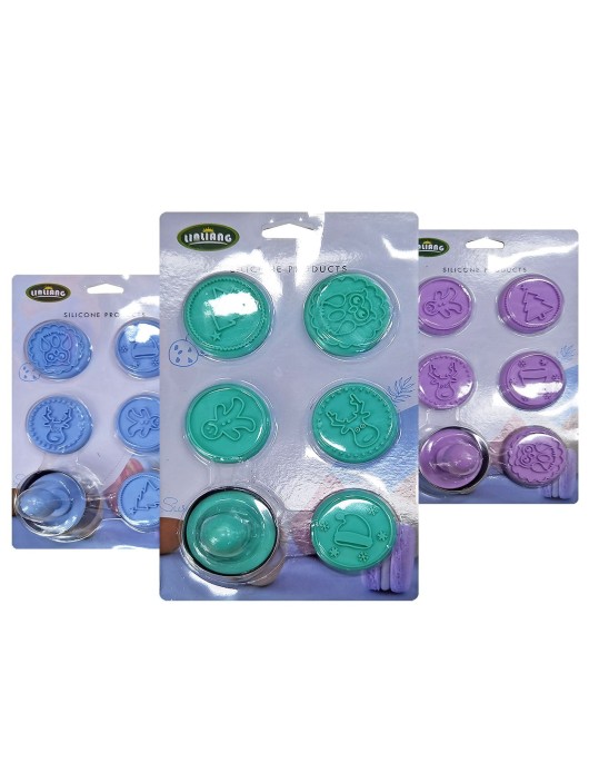 Σφραγίδα για Κουλούρια σετ Xmas 24x16cm (σφραγίδα ø5cm) Xmasfest 1133819