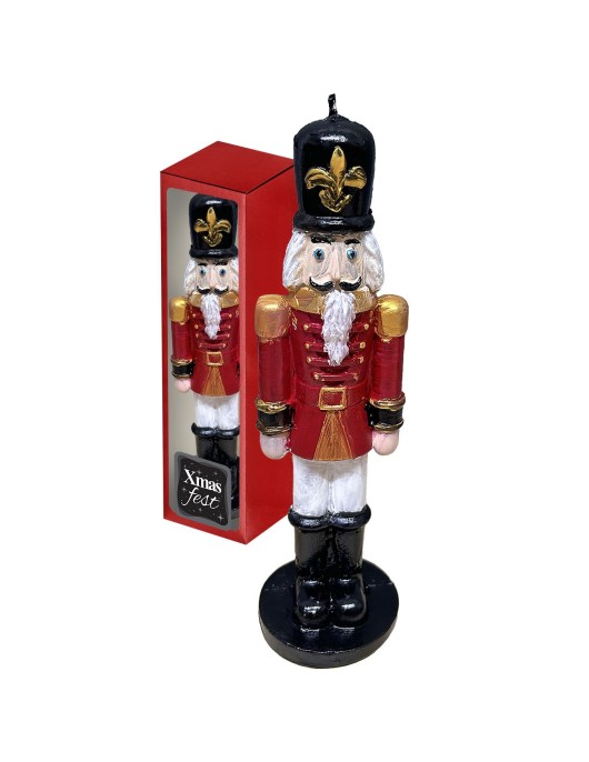 Κερί Καρυοθραύστης Χριστουγέννων 20x7cm Xmasfest 1133844