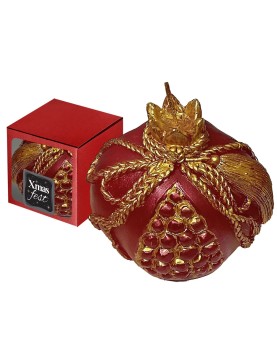 Κερί Ρόδι Χριστουγέννων 9cm Xmasfest 1133846