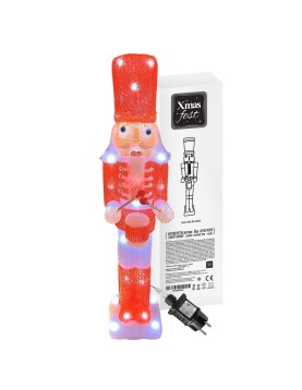 Καρυοθραύστης Ακρυλικός με 40led Λευκό Ψυχρό Ip44 57x12x10cm Xmasfest 1133852