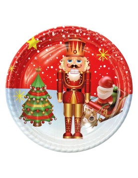 Δίσκος Πλαστικός Στρογγυλός Καρυοθραύστης ø28cm Xmasfest 1133868