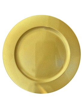 Πιατέλα Πλαστική Χρυσή ø31cm Xmasfest 1133872